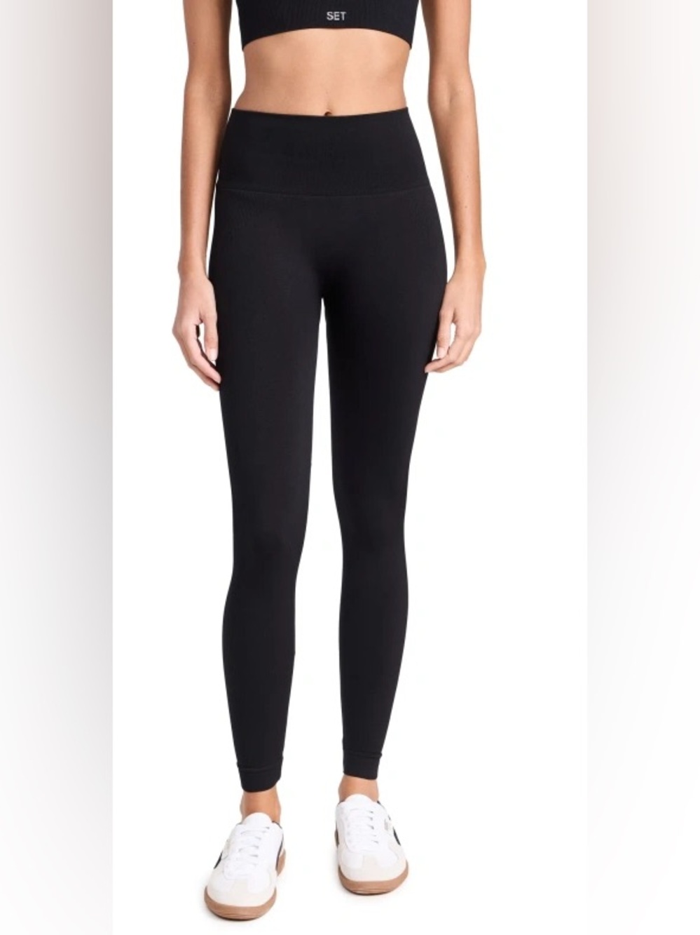 SET Active Black High-Waist Seamless Leggings